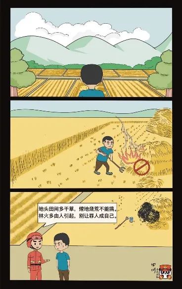 最新森林防火漫画册来啦！