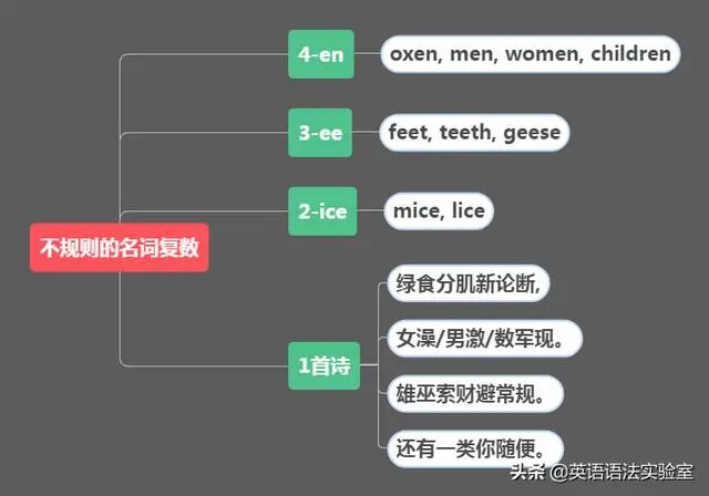 child的复数形式 道是无序却有序——不规则的可数名词复数