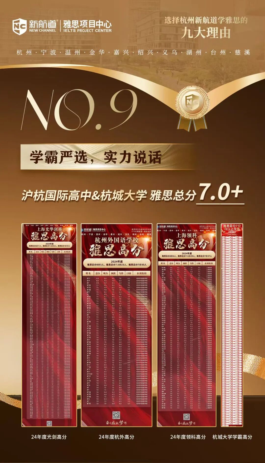 在浙江，选择在新航道学雅思的九大理由！