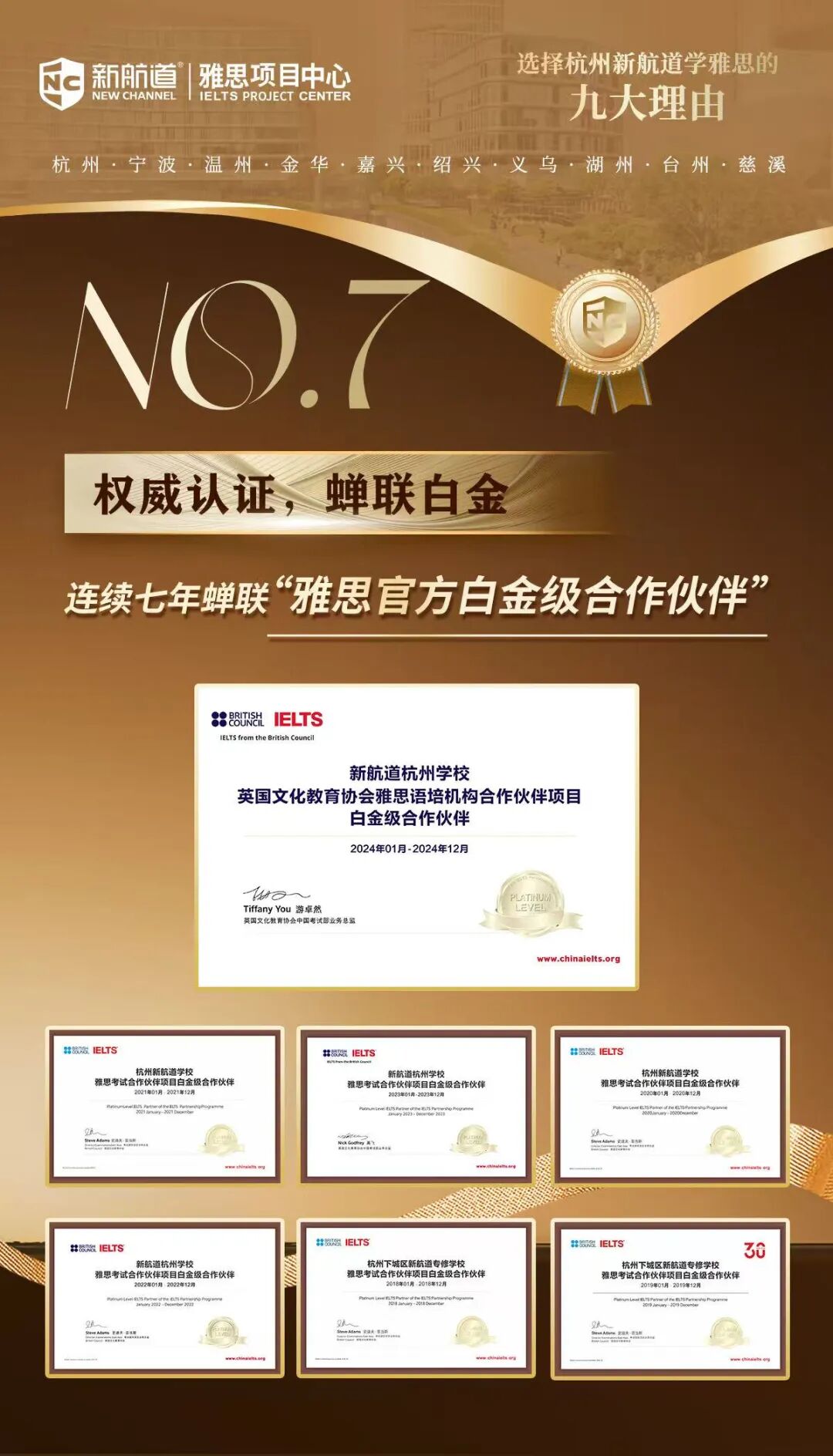 在浙江，选择在新航道学雅思的九大理由！