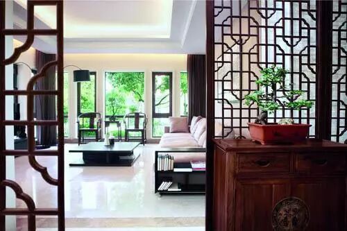 当红木家具遇上现代简约风。。。