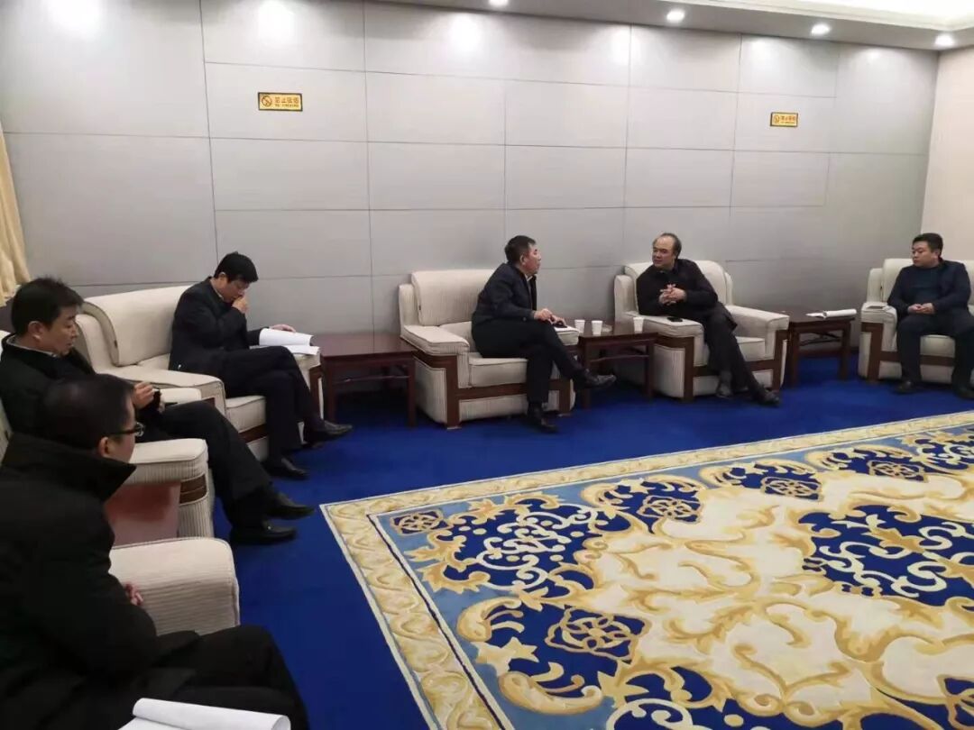 强力集团 对接高层  强力清欠——集团党委书记、董事长澹台印玉与临汾市副市长张翔对接政府工