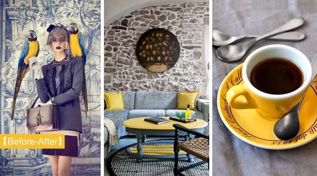 高级灰+黄色，最美配色惊艳来袭