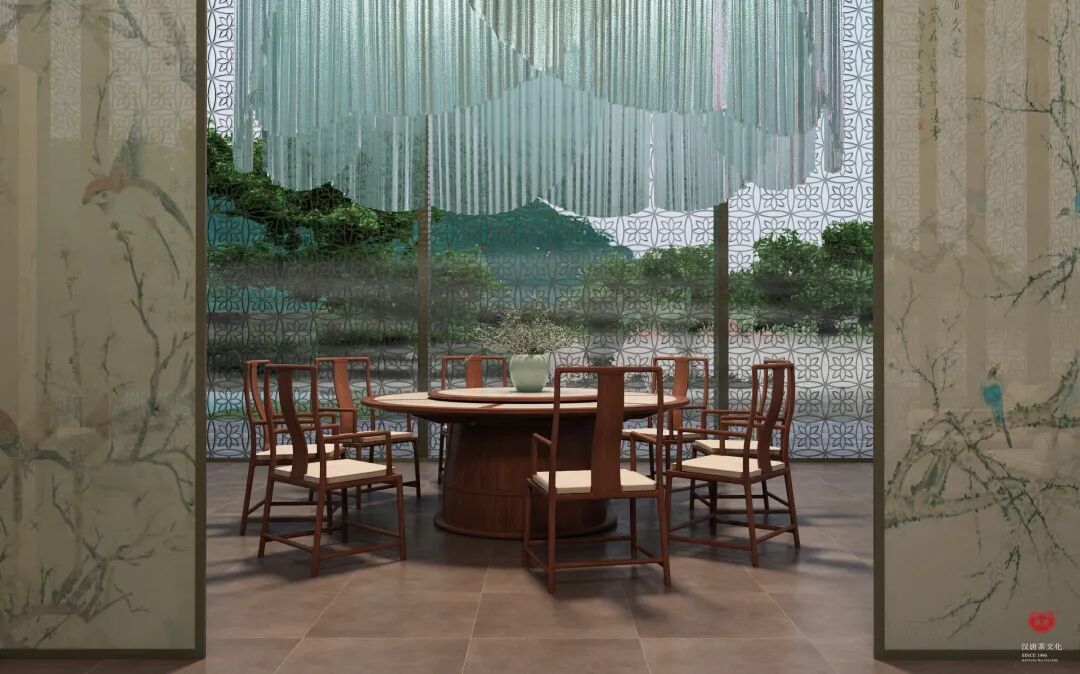 花园餐厅 | 以黑胡桃诠释工笔花鸟里的婉约审美插图9