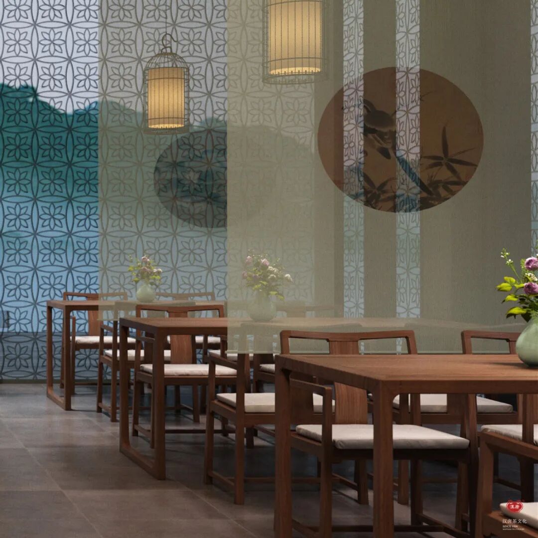 花园餐厅 | 以黑胡桃诠释工笔花鸟里的婉约审美插图2