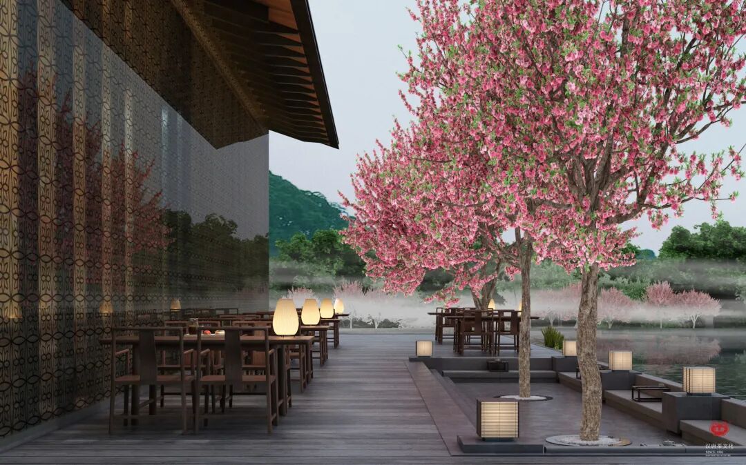 花园餐厅 | 以黑胡桃诠释工笔花鸟里的婉约审美插图5