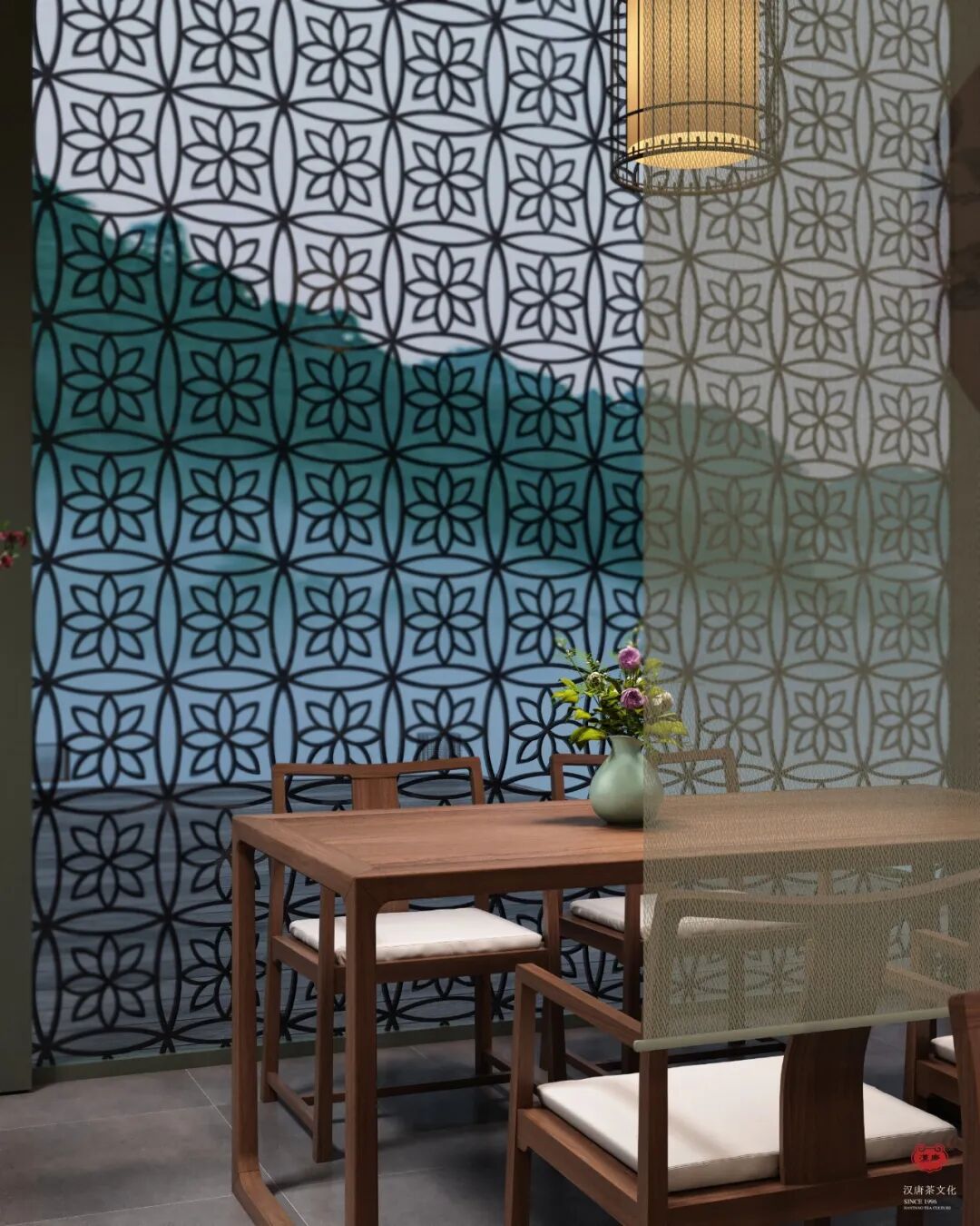 花园餐厅 | 以黑胡桃诠释工笔花鸟里的婉约审美插图12