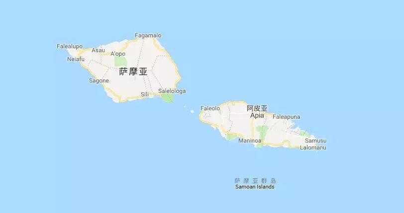 美属萨摩亚群岛地图图片