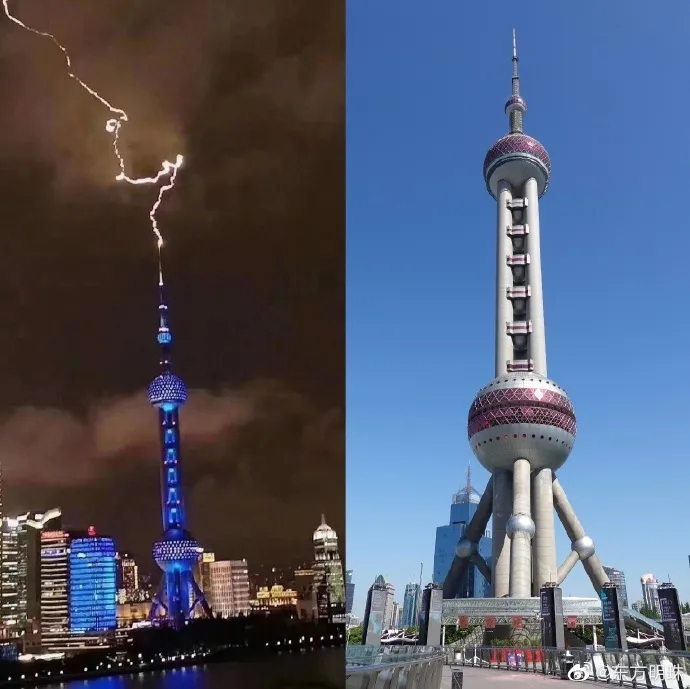 上海东方明珠塔昨晚被闪电击中了？！记者第一时间去核实，真相是...（视频/组图） - 13