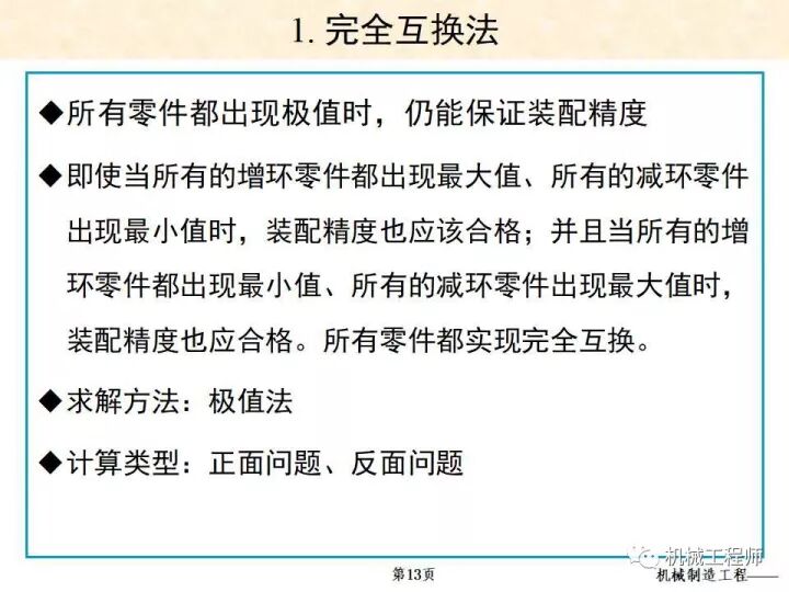 【专业PPT】装配方法与装配尺寸链的计算，收藏起来慢慢看！的图13