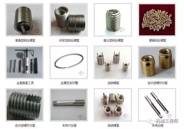 【专业知识】一文全懂——钢丝螺套分类、应用、工艺和使用方法的图3