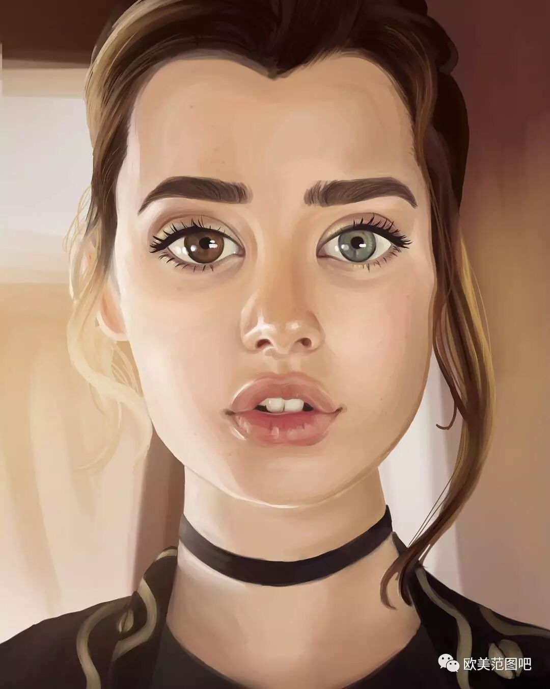 天生双色瞳孔不可思议的嫩模sarahmcdaniel