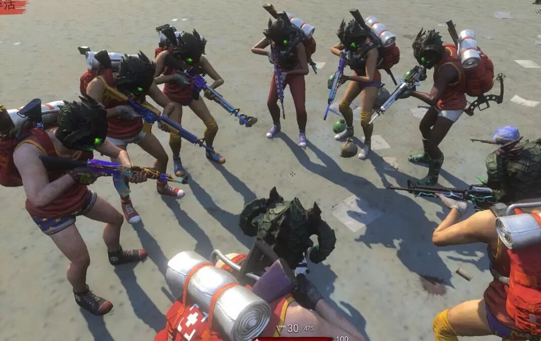 在吃鸡中造成的恶劣影响"红衣军",究其起源则是《h1z1》,国外玩家组建