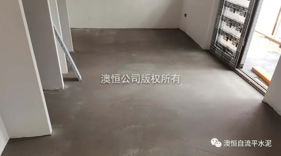 AP-310厚層自流平水泥施工完成