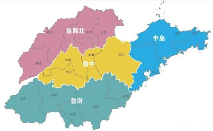 四川盆地西北部,陕西中南部,山西中南部,河北中南部,河南中北部,山东