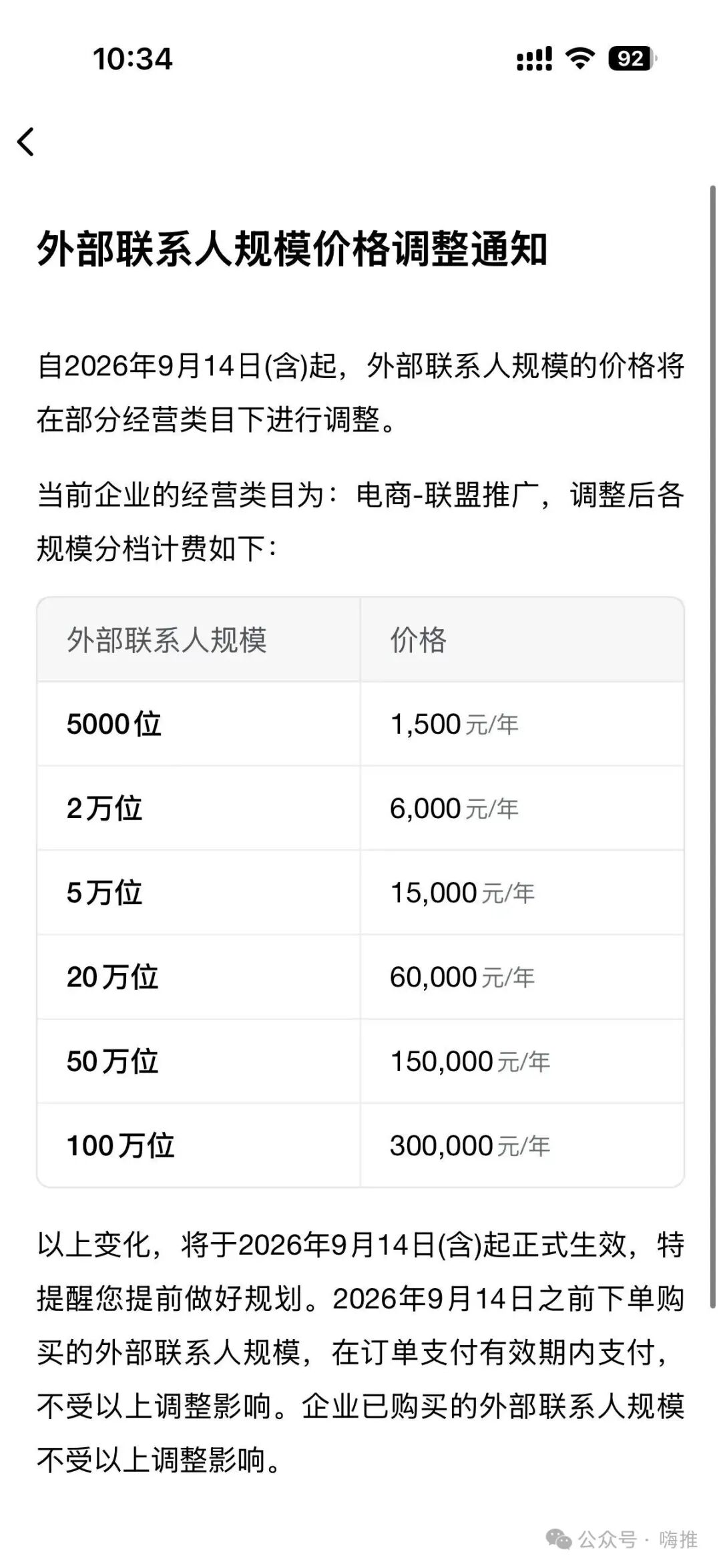 企业微信外部联系人费用翻倍 私域运营成本飙升应对建议