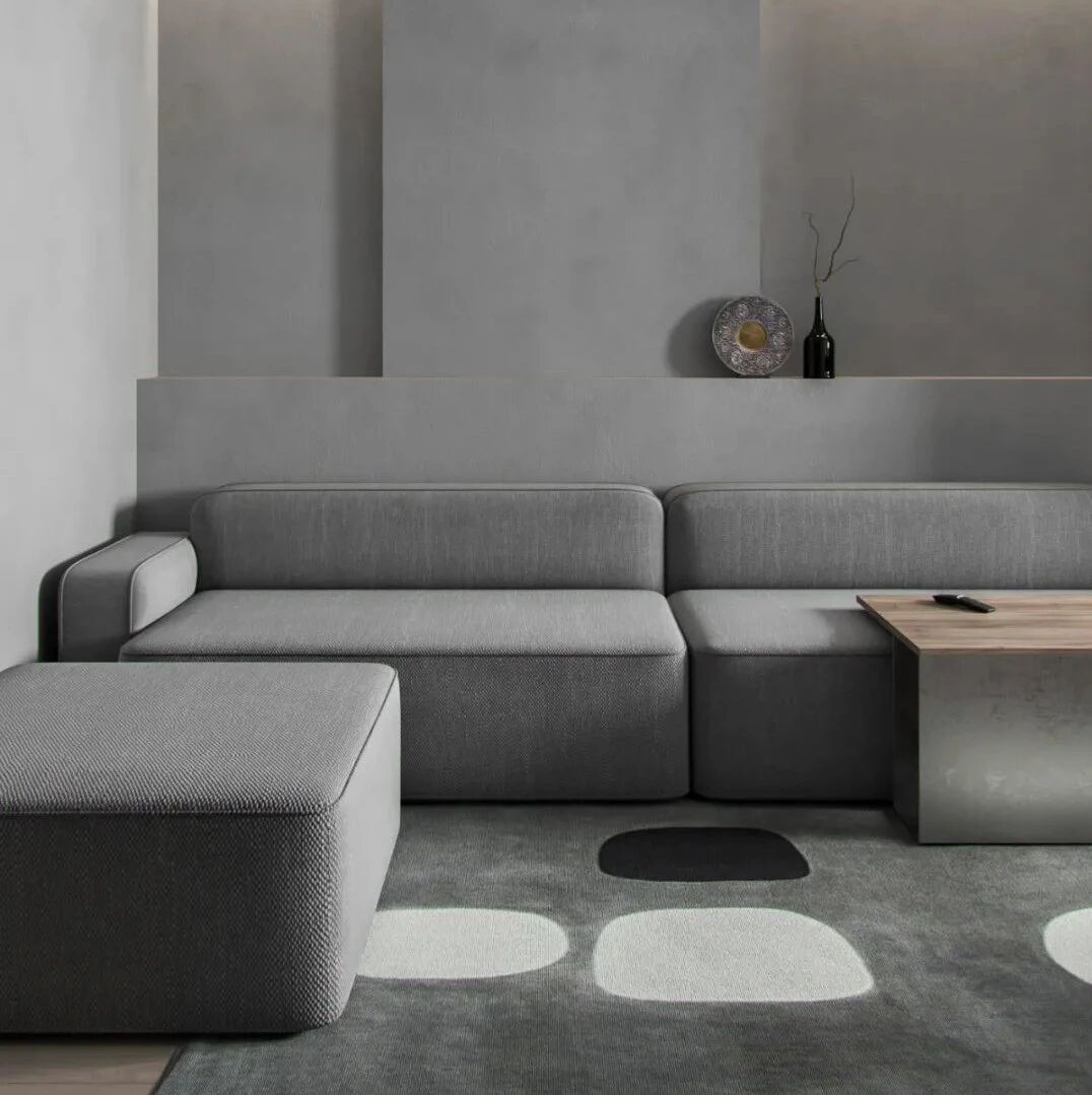 68㎡极简小宅，打造一个简单且符合人体工程学的空间，无需过多的细节，给人纯净、自然的感觉