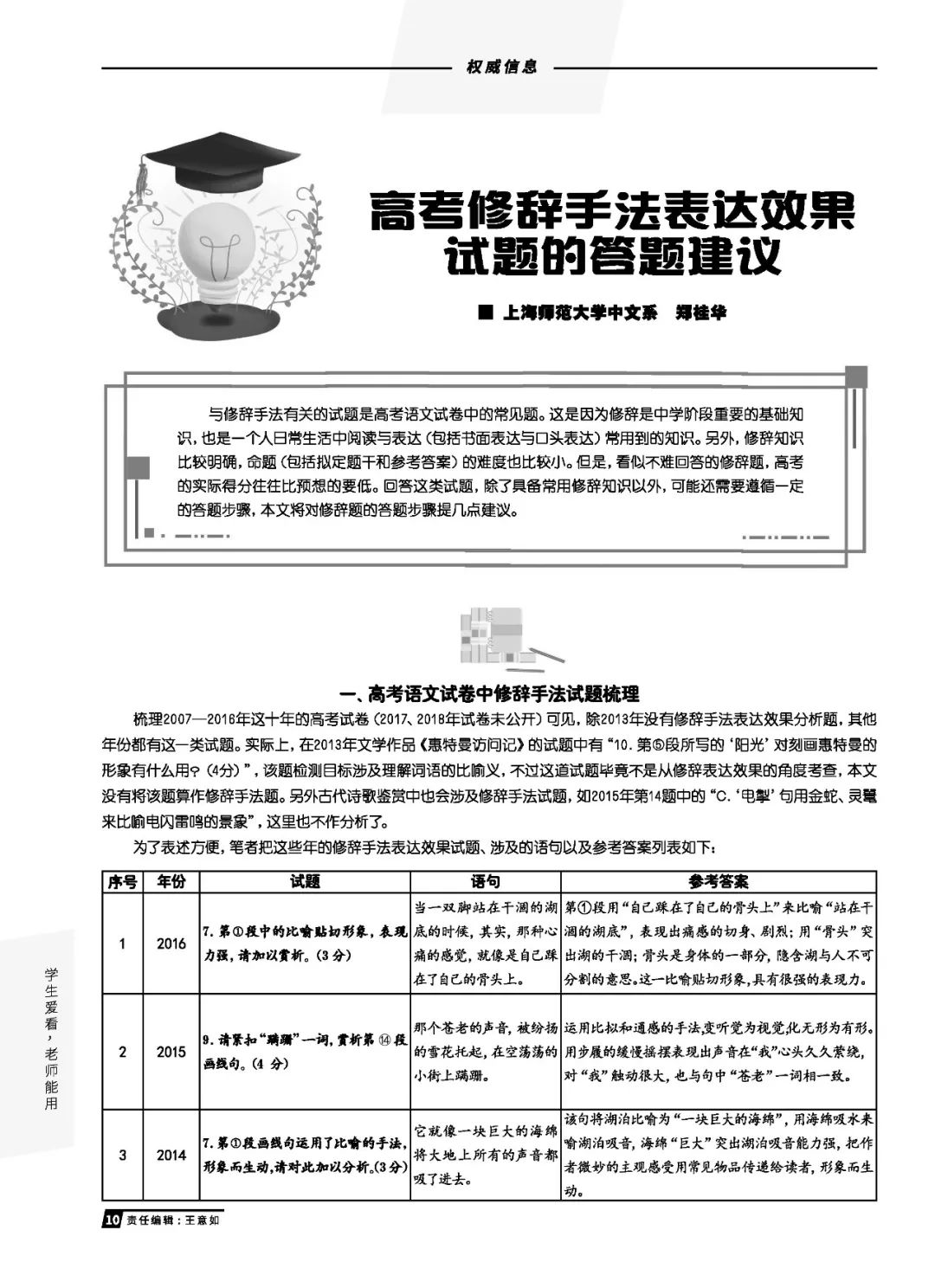 必備參考書：2019年上海語文中高考升學指導特刊，現已正式出版！ 留學 第11張