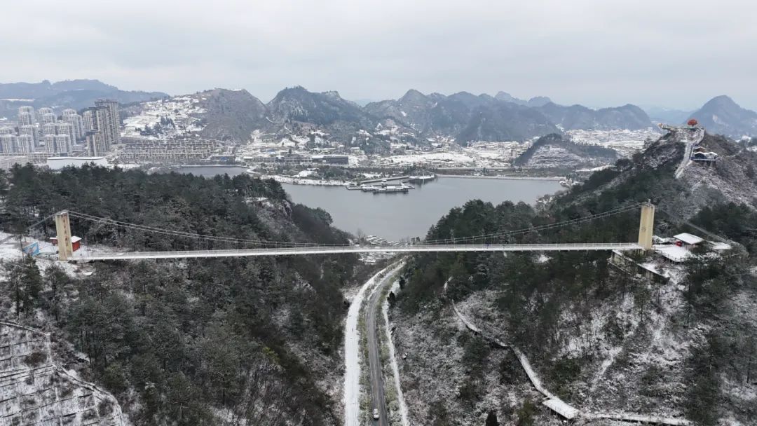 瑞雪兆豐年一起欣賞都勻經濟開發區杉木湖雪景