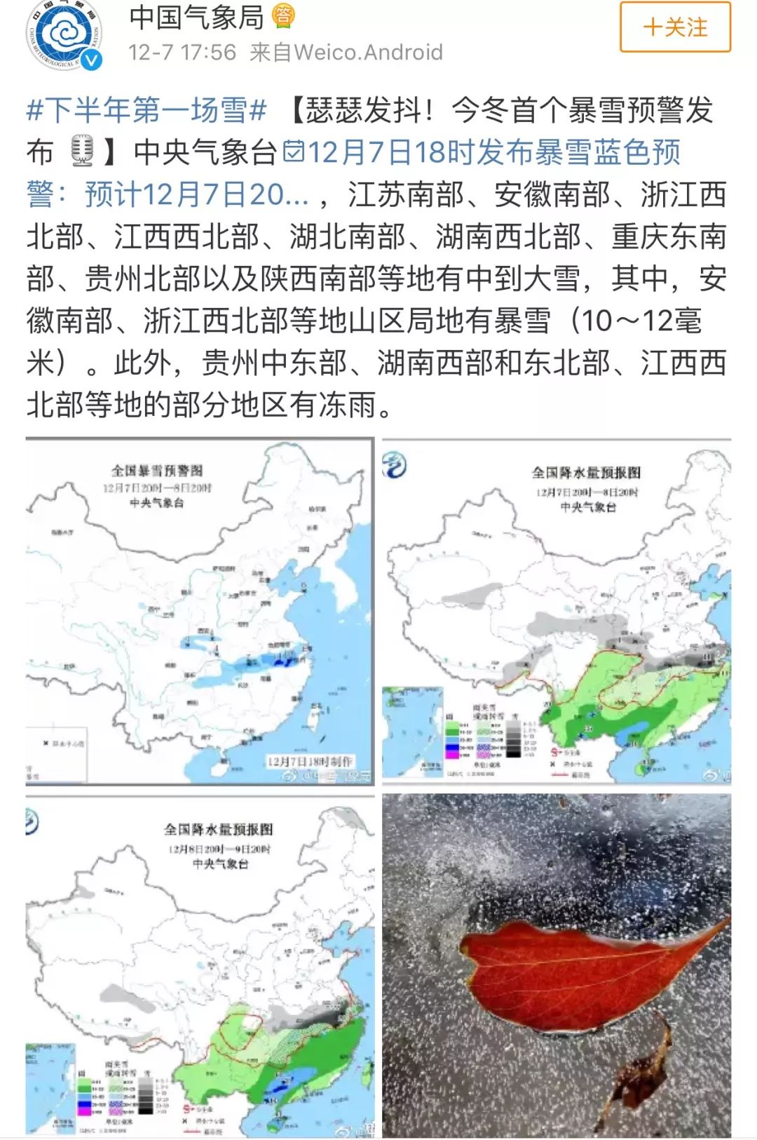 暴雪！暴雪！浙江大片大片雪花飄落，你看到了沒！更猛降溫還在後頭 遊戲 第4張