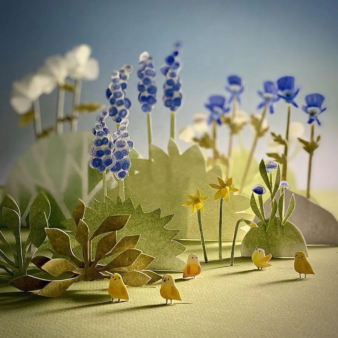 kellypousette的立体纸艺花园植物美学vol8