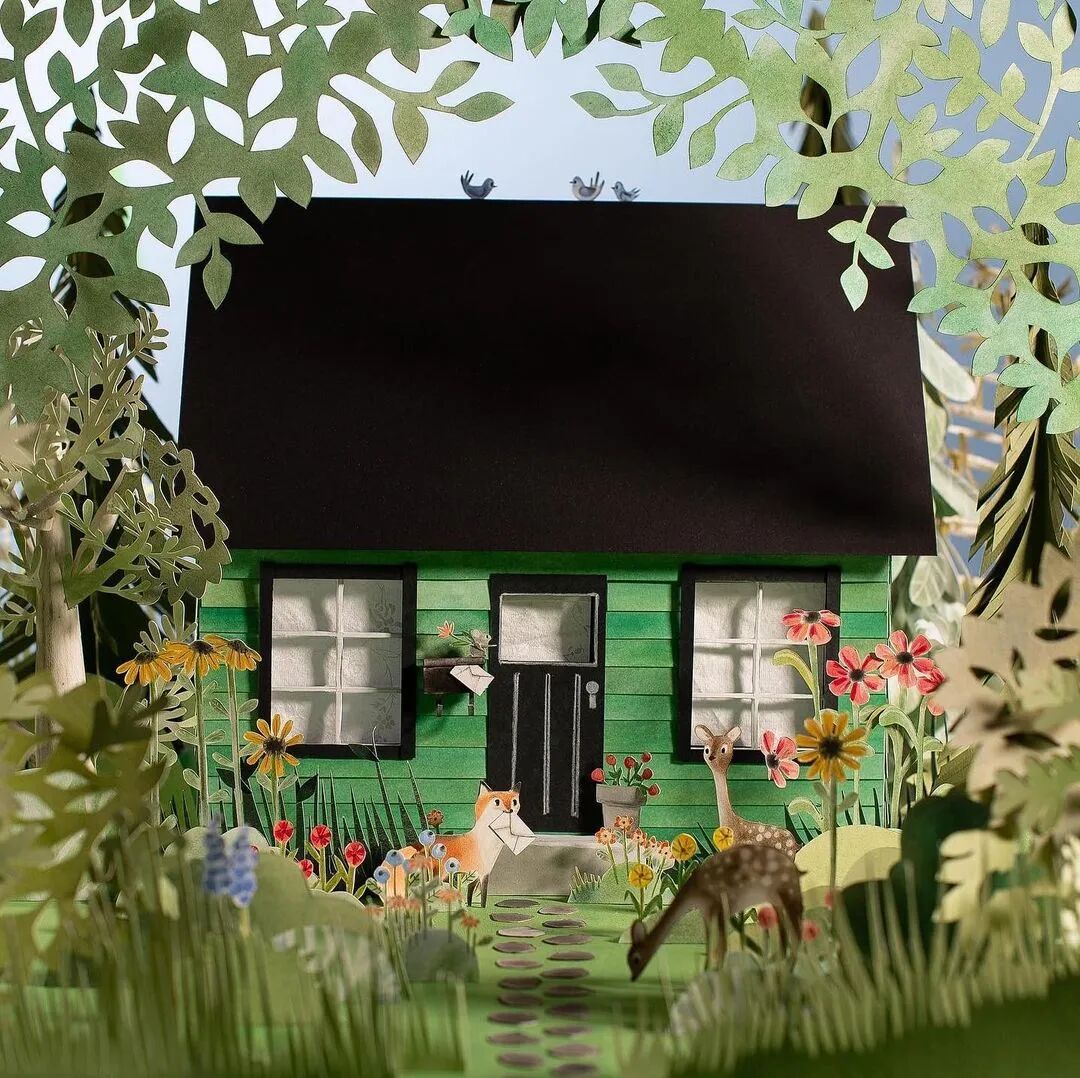 kellypousette的立体纸艺花园植物美学vol8