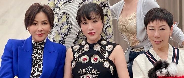 刘嘉玲参加富婆聚会，都只能坐边上，吕良伟老婆穿的就很贵气！