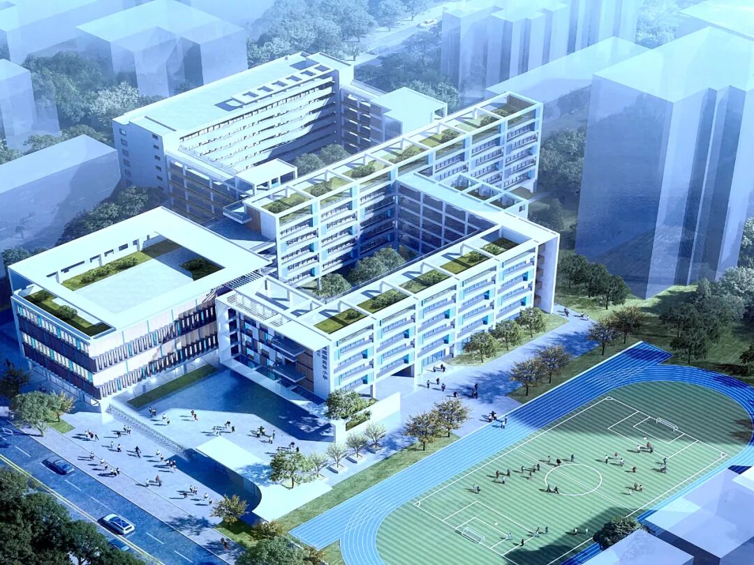 怀集这所学校 新校区一期工程已完成二层楼面建设,建成后可新增学位