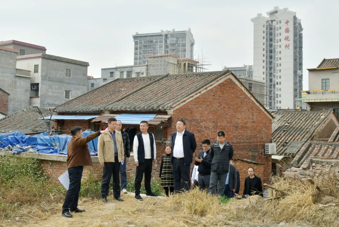 陈少辉一行听取《端砚文化旅游区概念规划》介绍并实地考察了白石村