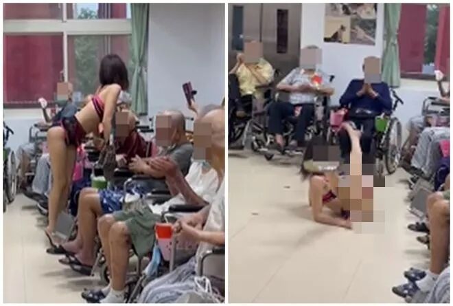 中秋晚会，台湾养老院请脱衣舞娘给老人跳艳舞，引起海外华人一片哗然（组图） - 1