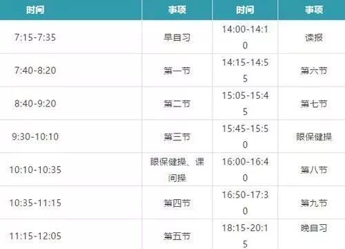 全國重點(diǎn)高中作息時(shí)間大比拼，出那么多學(xué)霸也不是沒有道理的