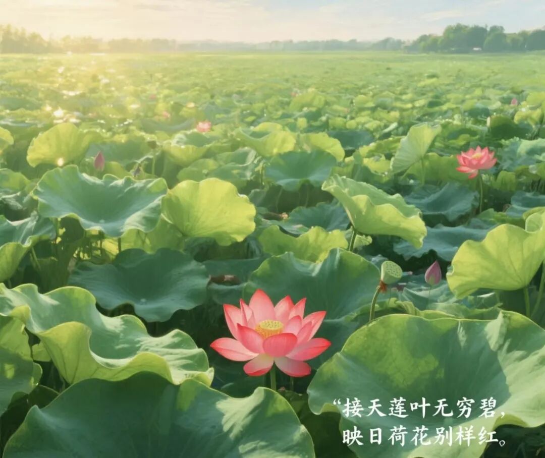 接天莲叶无穷碧在这里具象化了,二年级下册写话练习——《古诗二首》课后题（读诗句，..