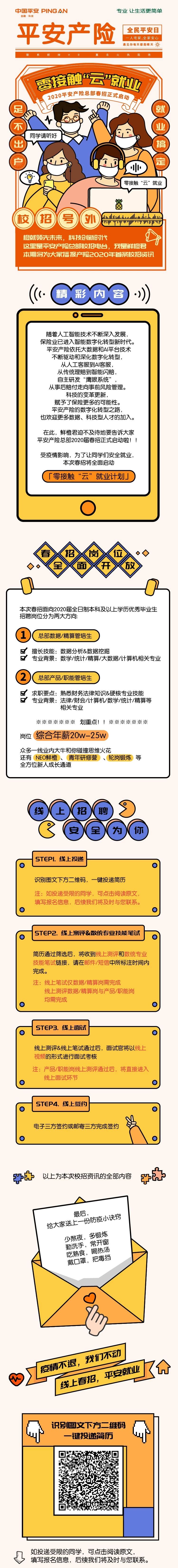 实习 | 年薪高达20-25W、全程线上招聘！平安产险总部“零接触春招”全面启动！