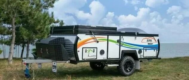 11.6南京房车展：高度不足一米八 可停地下车库 康派斯H09折叠越野拖挂房车