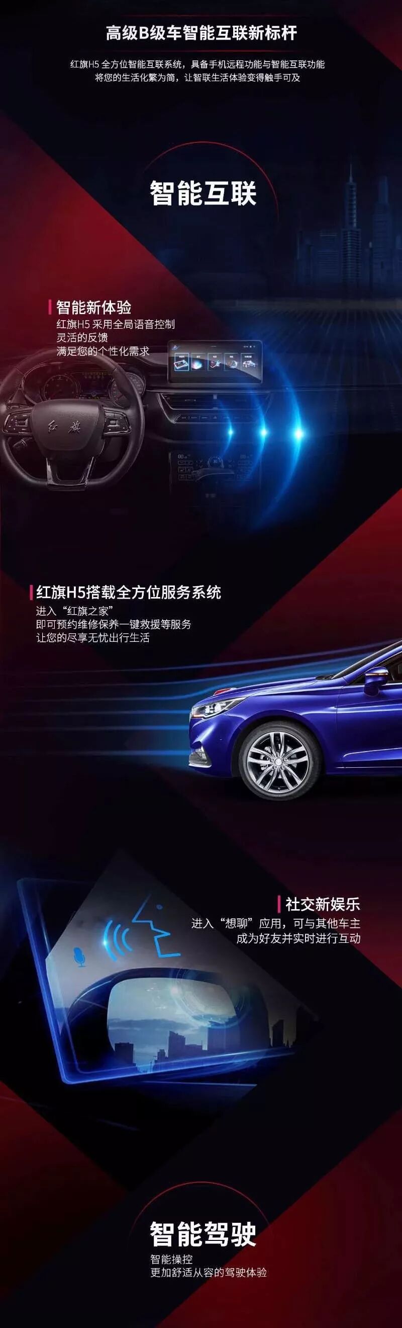 紅(hóng)旗H5不僅智能，而且舒适安全(圖4)