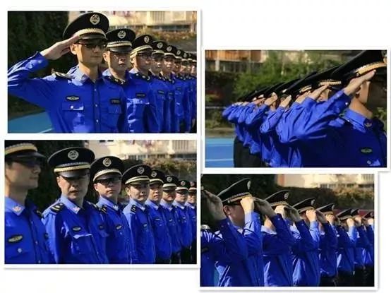 执法局一线队员进行队列训练,为进博会保障打好基础.jpg