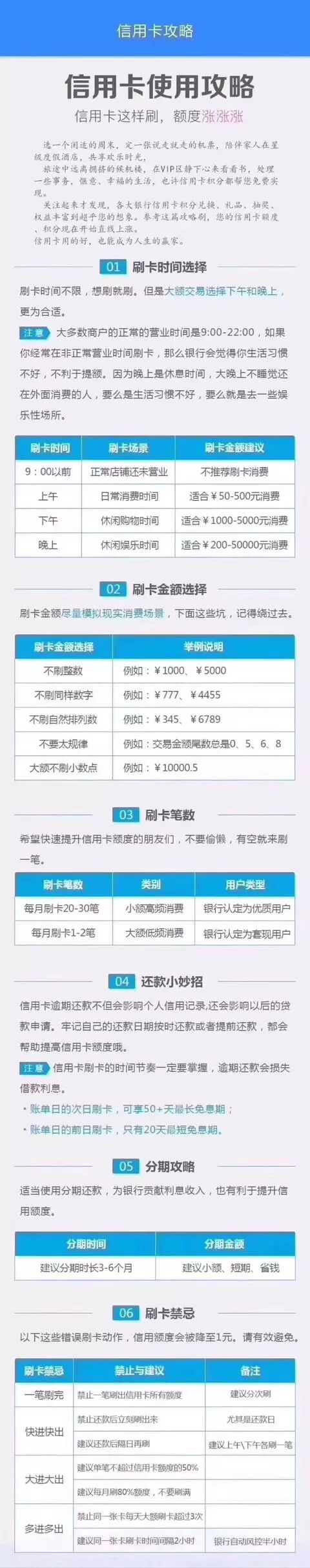 刷信用卡注意事项：七要七不要。