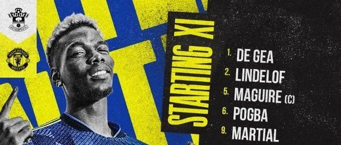 南安普敦VS曼联首发阵容