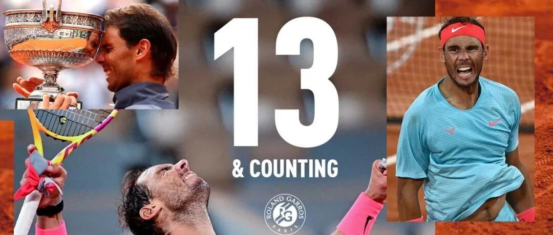 纳达尔夺得大满贯第20冠，追平费德勒并列历史第一！