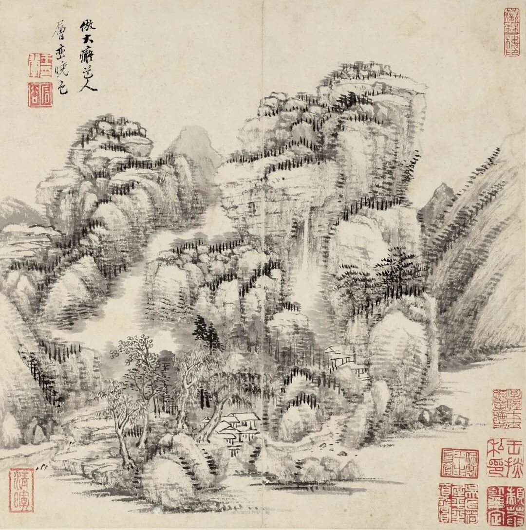 王翬　古澗寒煙図（原寸大）水墨画 清　中国　二玄社 王翬 古澗寒煙図（原寸大）水墨画 清 中国 二玄社 - メルカリ