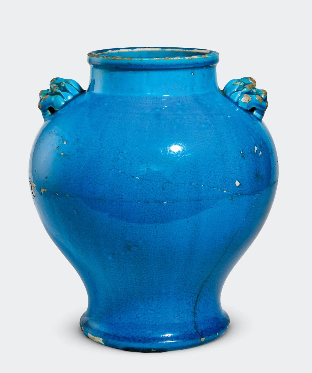 中国 古玩 孔雀釉赤壺花瓶27cm16cm