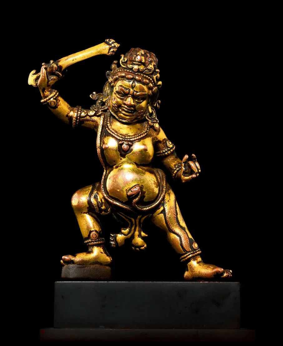 神秘雪域——西藏十五世纪喜金刚像