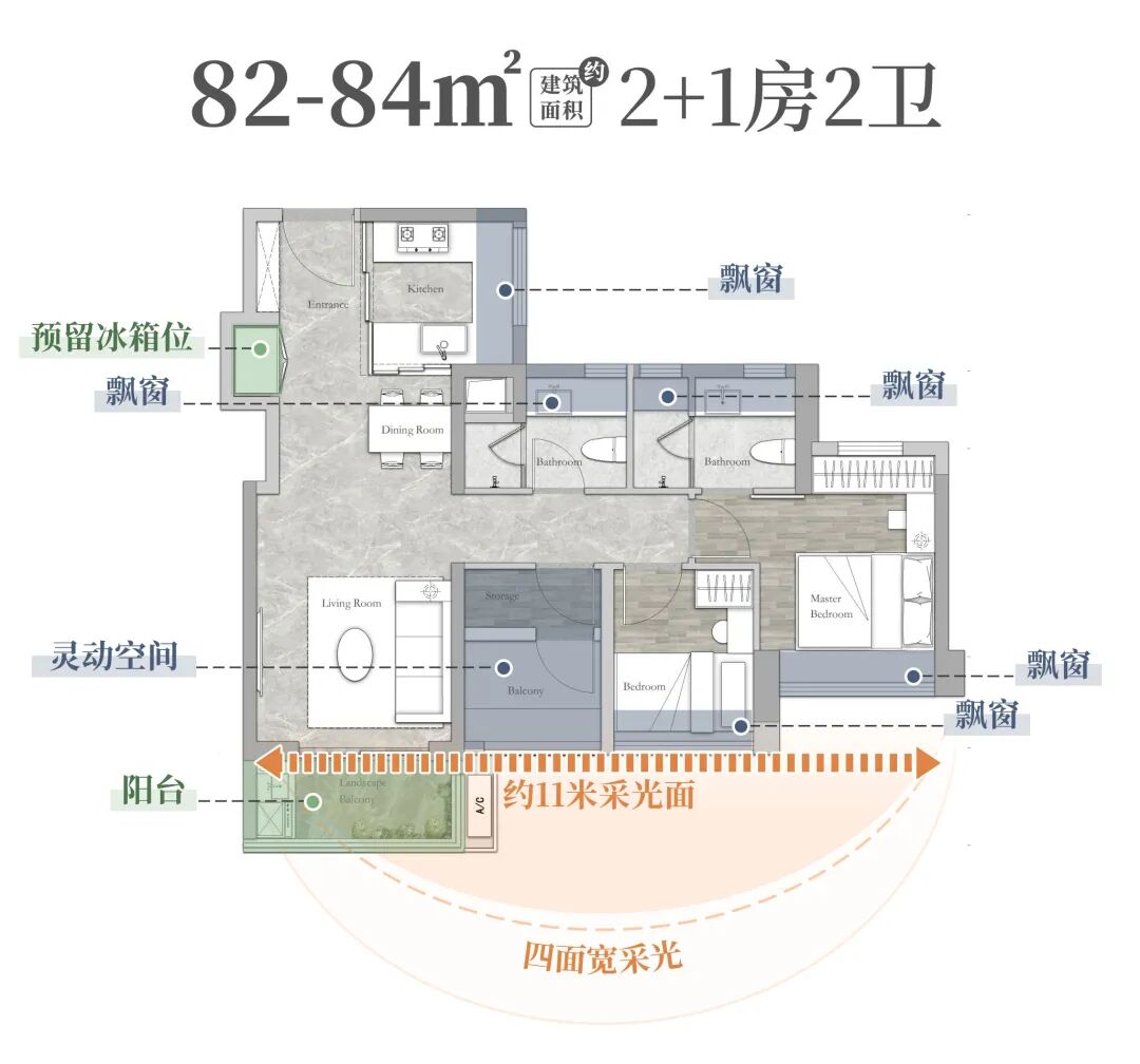 万汇天地朗庭户型图