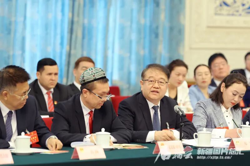 新疆代表团举行全体会议并向中外媒体开放