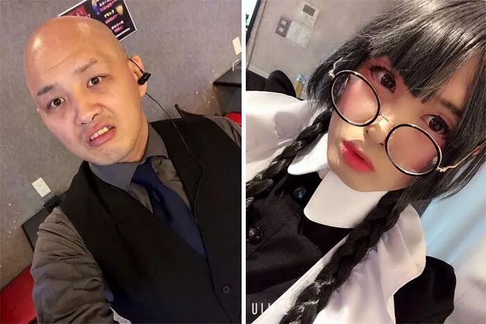 岛国一群coser放出自己照片和真实样子的对比，高手，这是高手....（组图） - 8