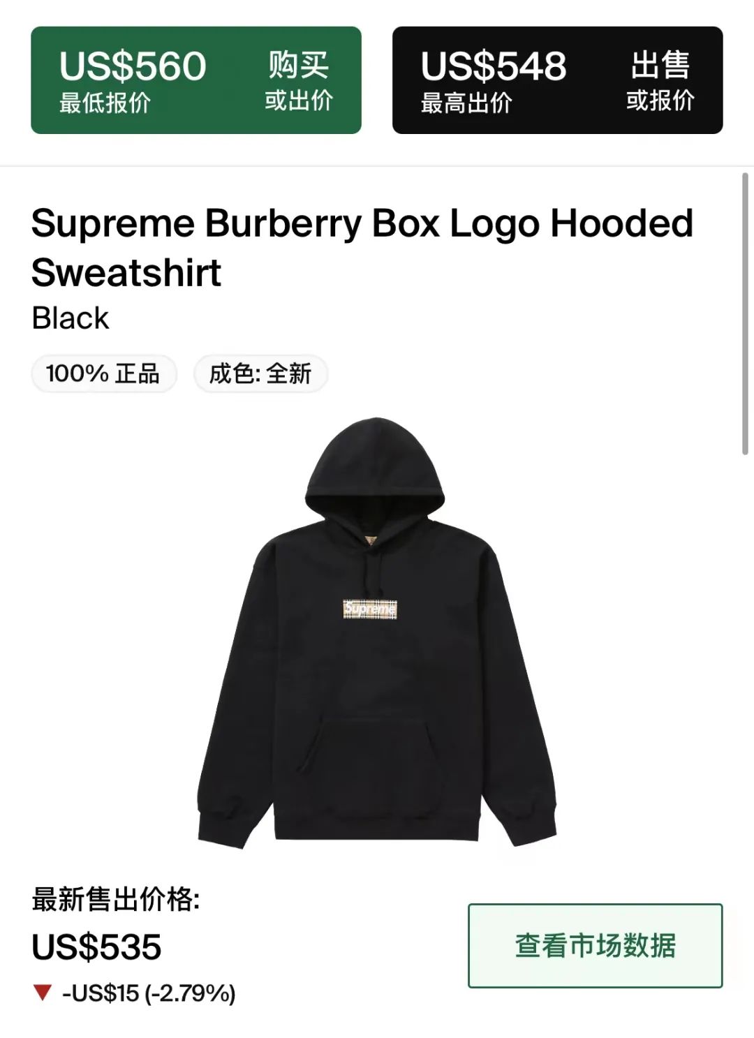 2022最新作】 Box Burberry Supreme Logo 黒 M Hooded - パーカー 