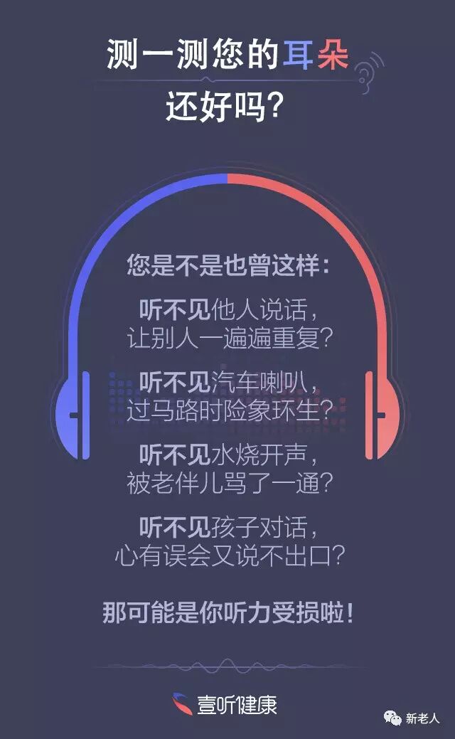 老年人 听力 损伤一般有如下表现: 1) 当别人说话时他们常打岔,常常