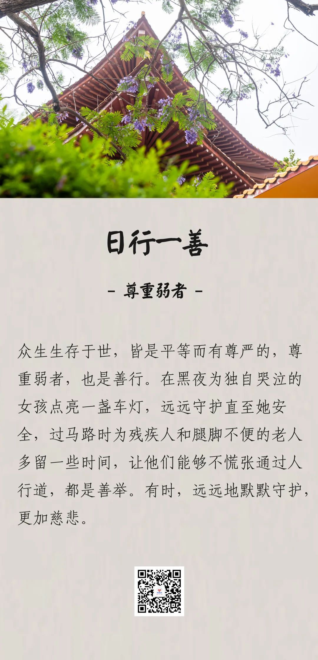 日行一善帮助弱者更需要智慧