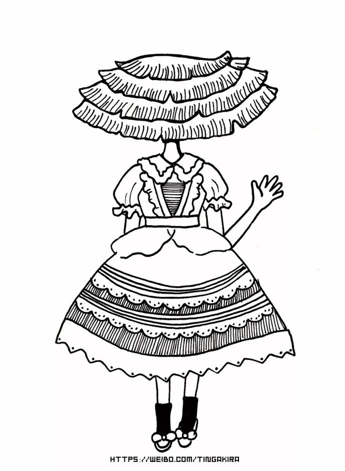 手帳素材丨 ​穿洋裝的蘑菇女孩 親子 第11張