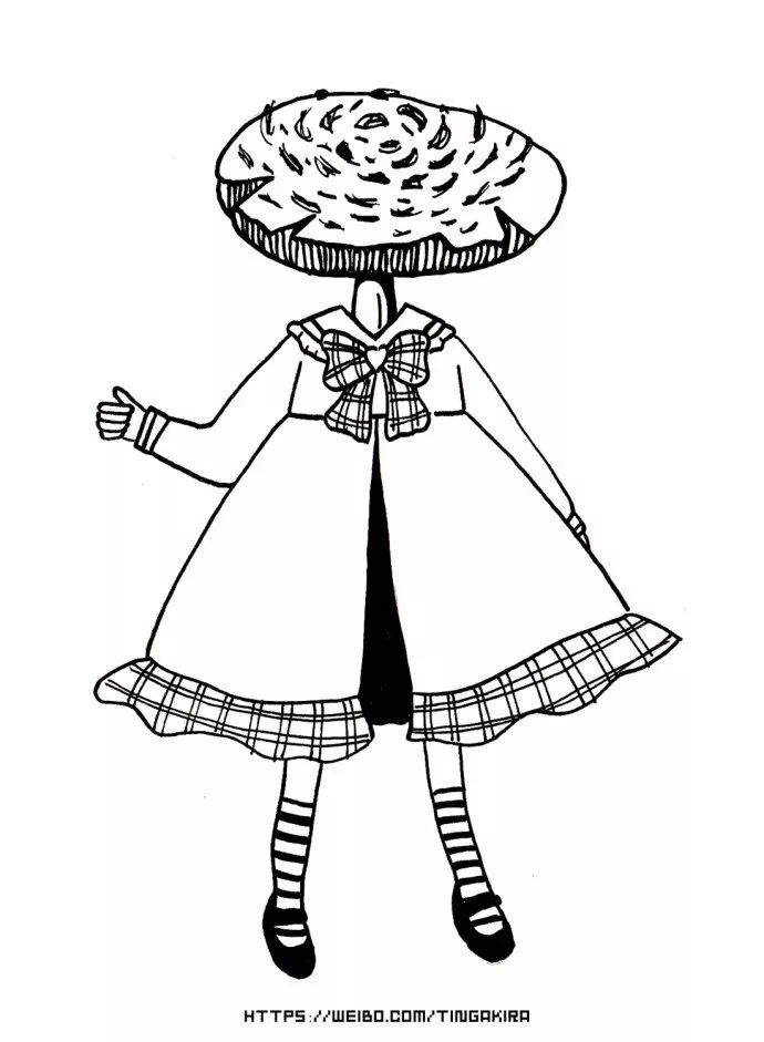 手帳素材丨 ​穿洋裝的蘑菇女孩 親子 第8張